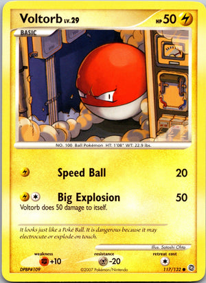 2007 Secret Wonders 117/132 Voltorb LP