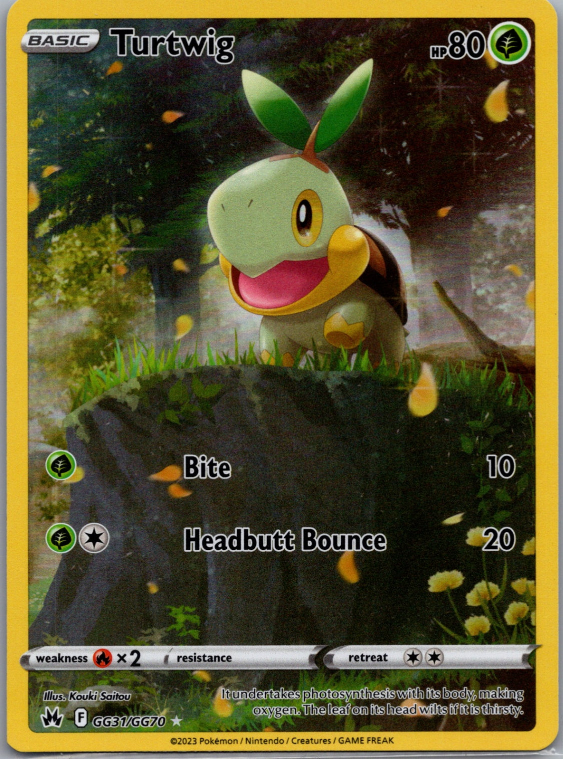 2023 Crown Zenith GG31/GG70 Turtwig D247