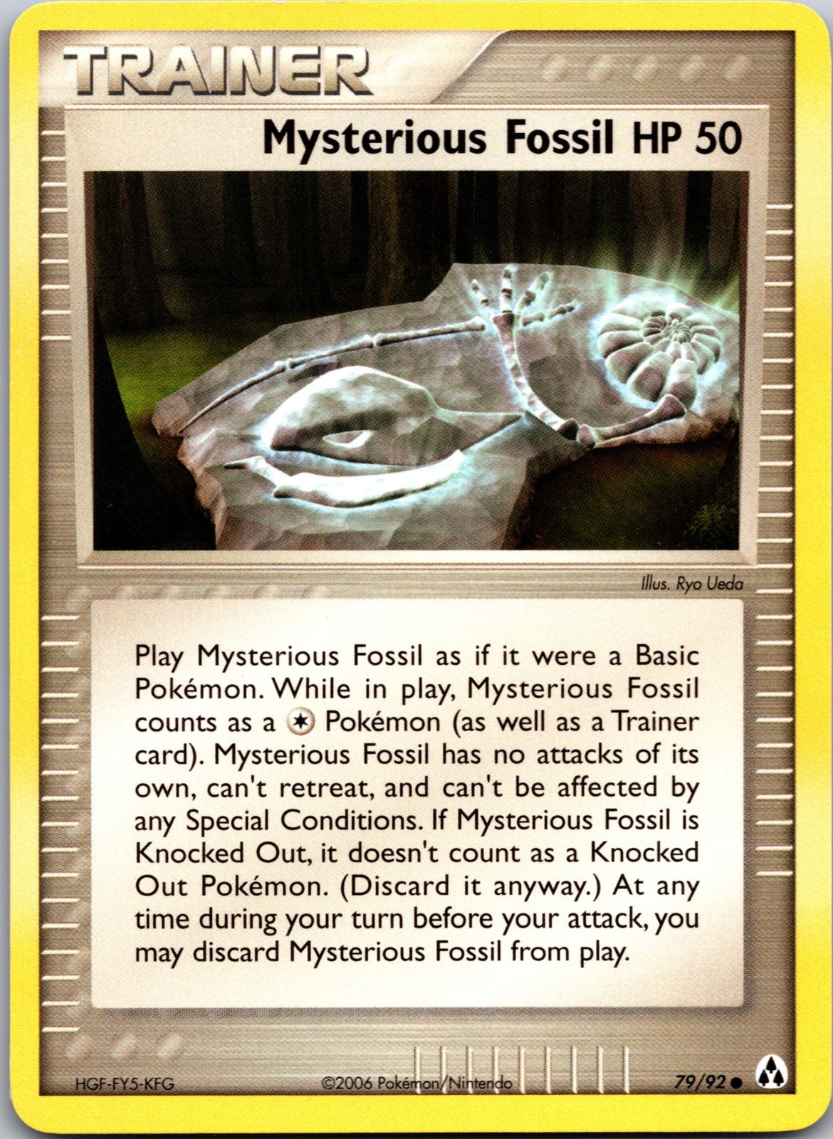 2007 Power Keepers 85/108 Mysterious Fossil HP C63