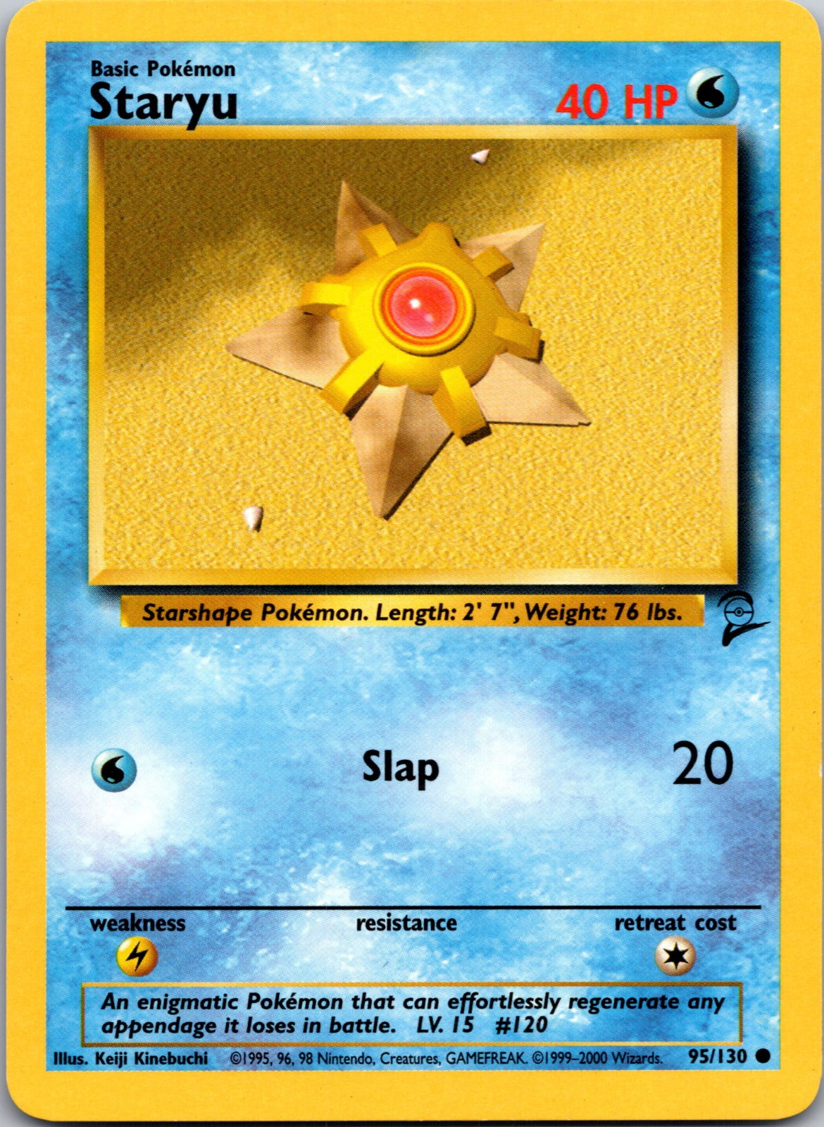 Staryu Common Base Set 2 095/130 LP