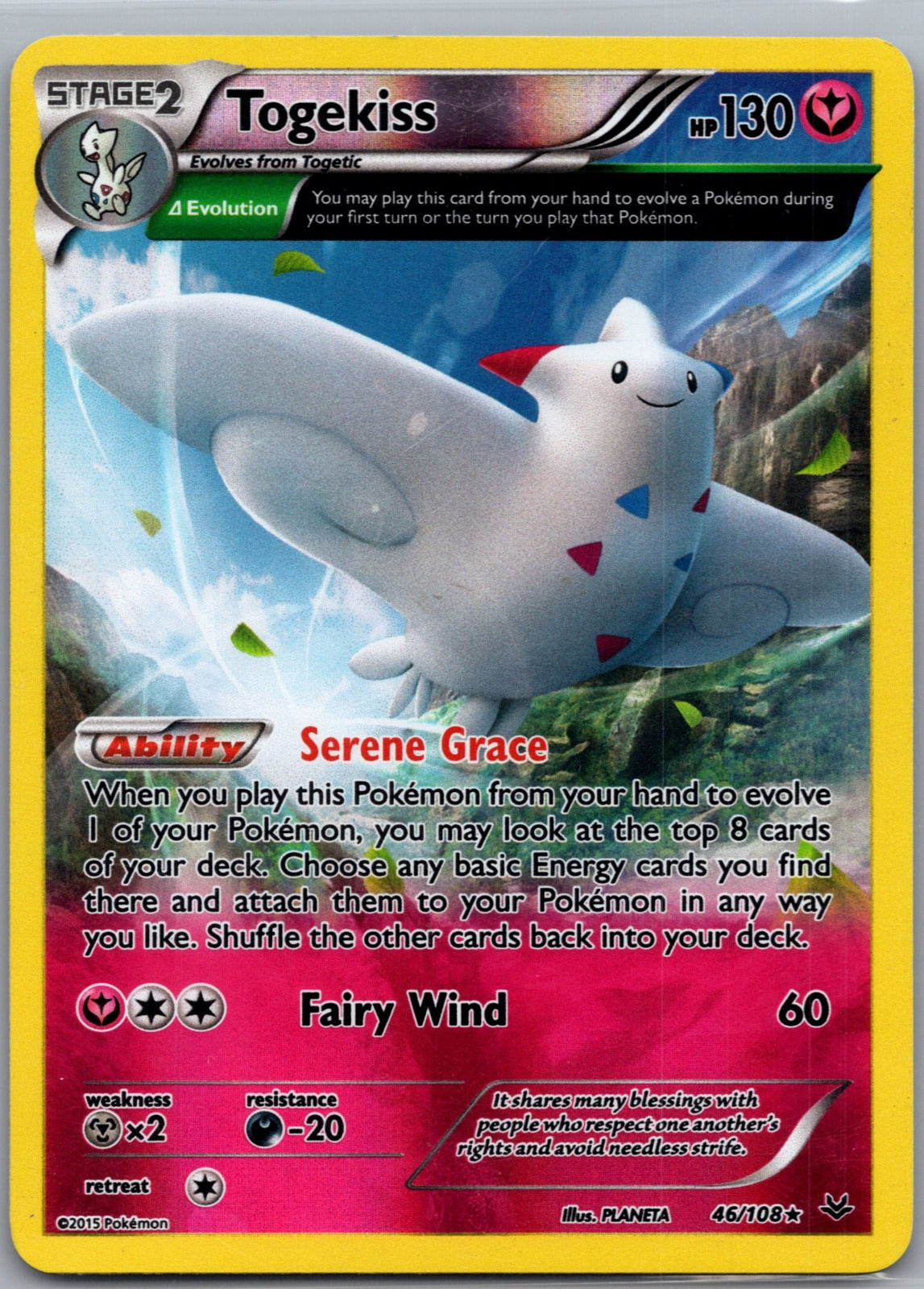 2015 XY - Roaring Skies 46/108 Togekiss (46 Delta) LP
