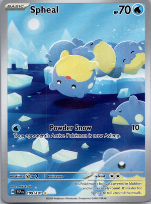 Spheal Holofoil Illustration Rare SV08: Surging Sparks 199/191 NM