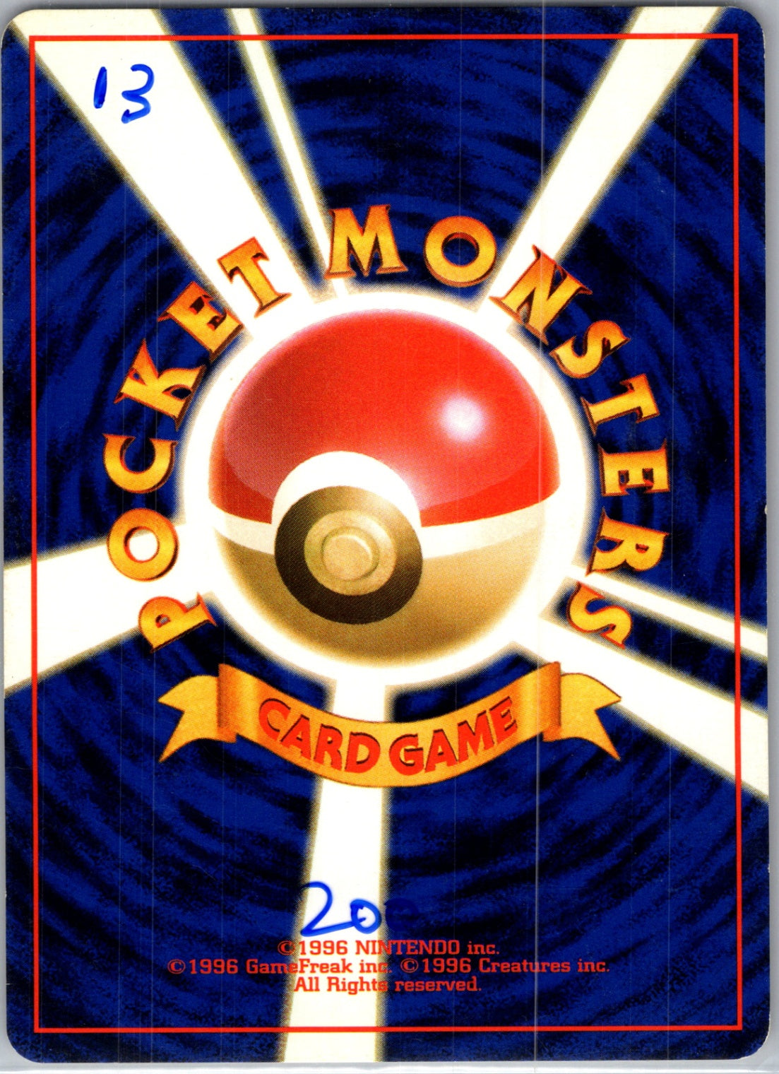 Pokemon Jungle  Meowth Common HP (Back)