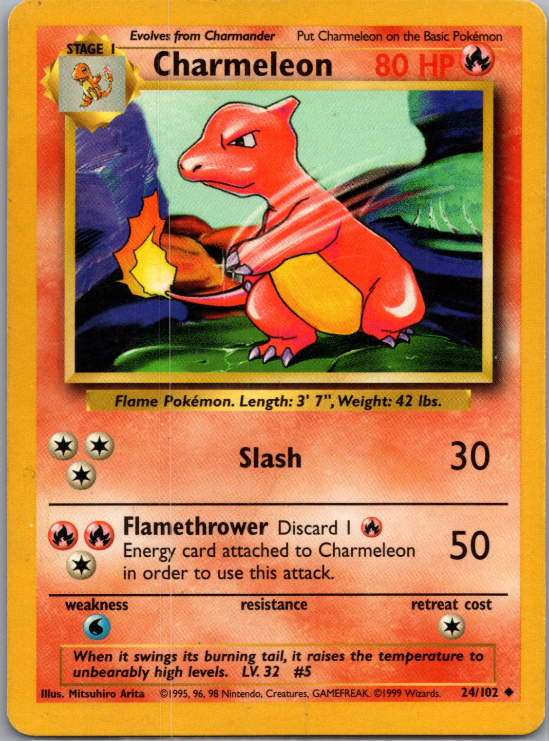 Base Set 2 035/130 Charmeleon Uncommon NM
