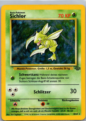 1999 Jungle 10/64 Scyther (10) Holo Rare (German) G236