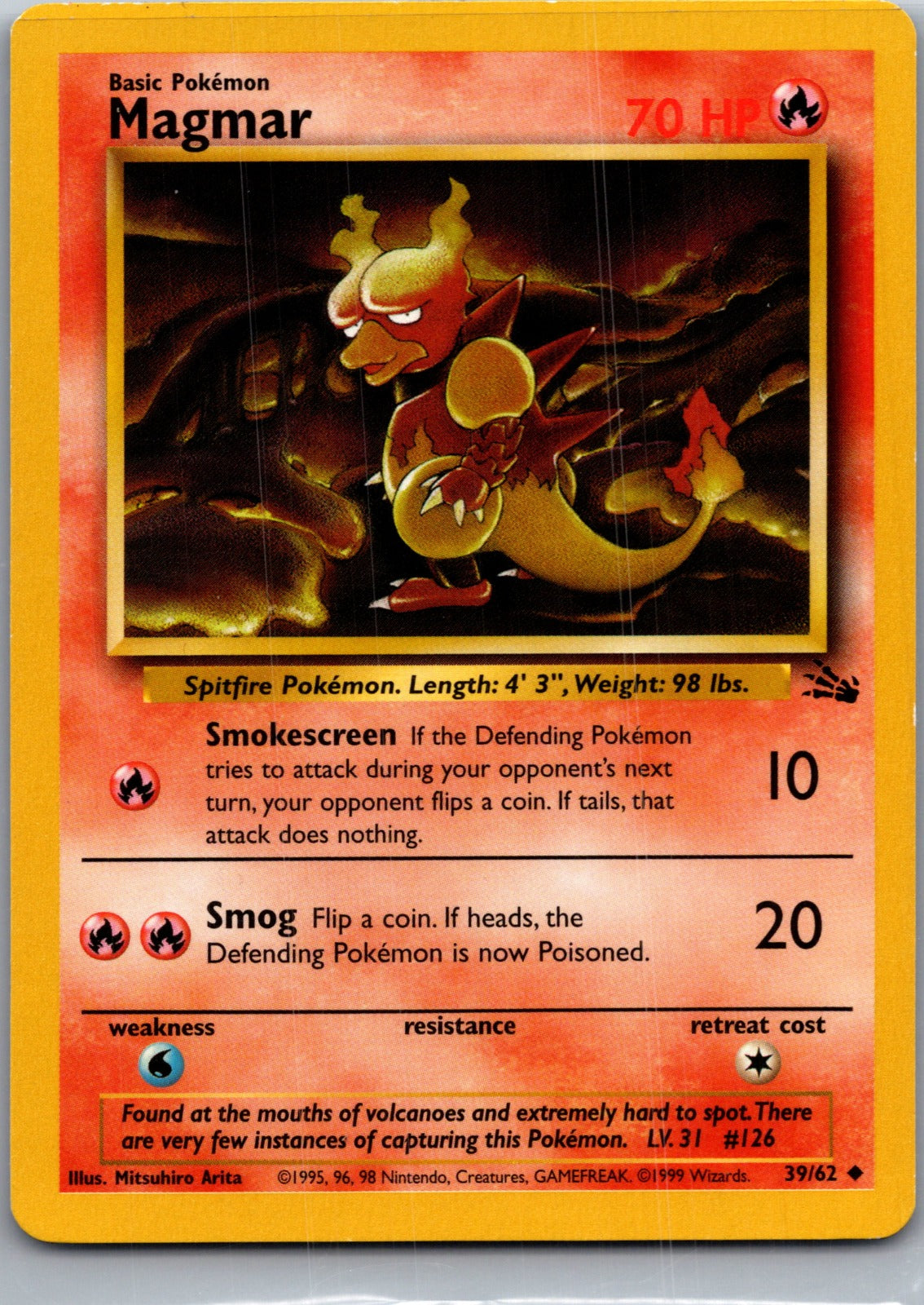 1999 Fossil 39/62 Magmar LP