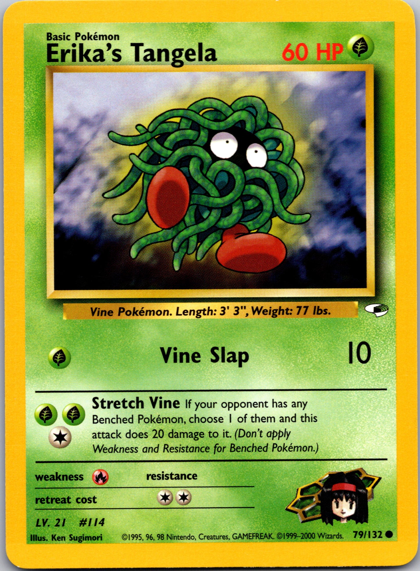 2000 Gym Heroes 079/132 Erika's Tangela Common A288