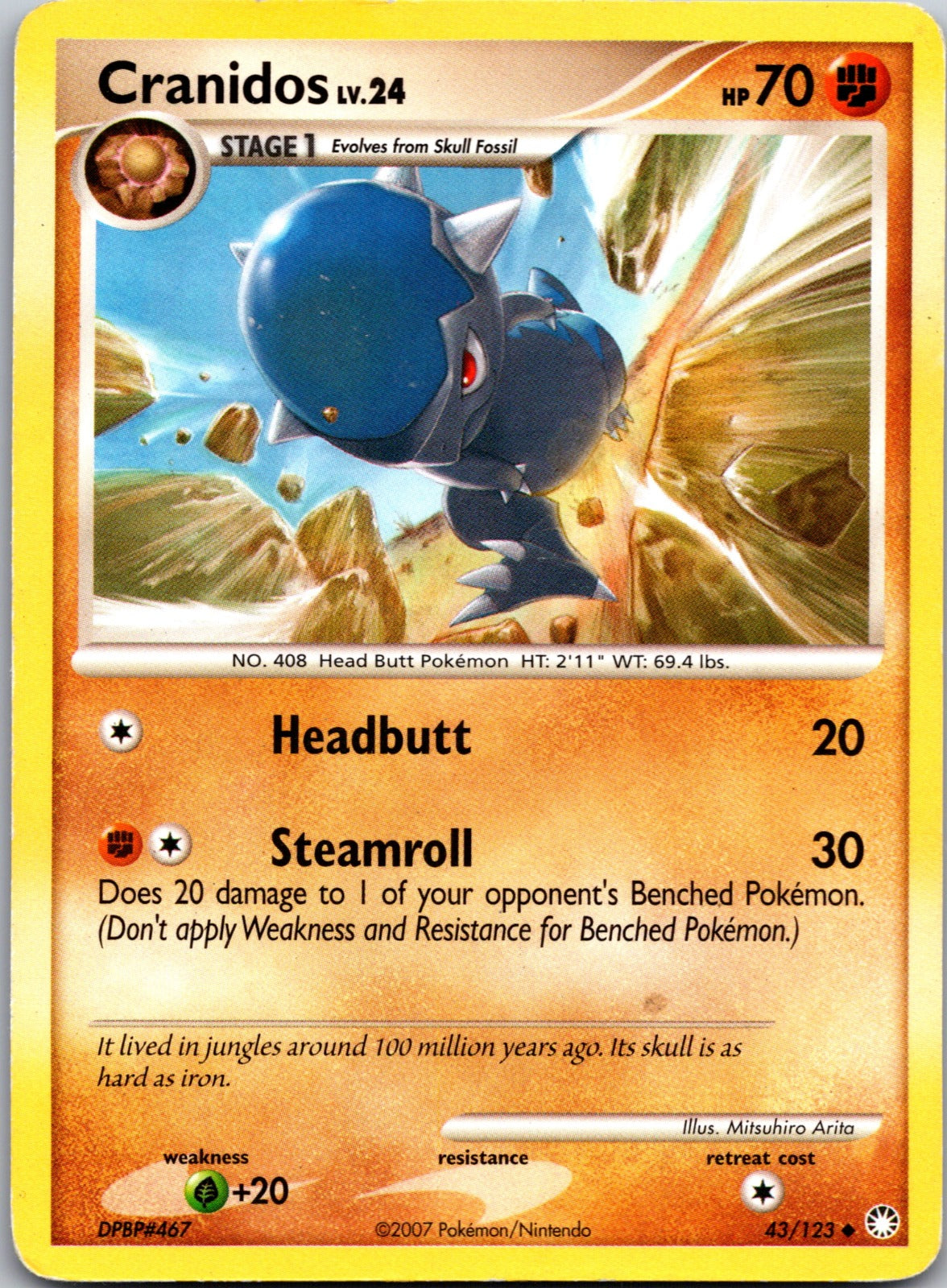 2007 Mysterious Treasures 43/123 Cranidos LP Z134