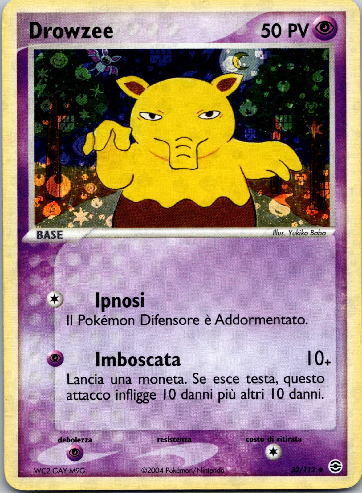 1999 Drowzee Base Set (Shadowless) 049/102 NM