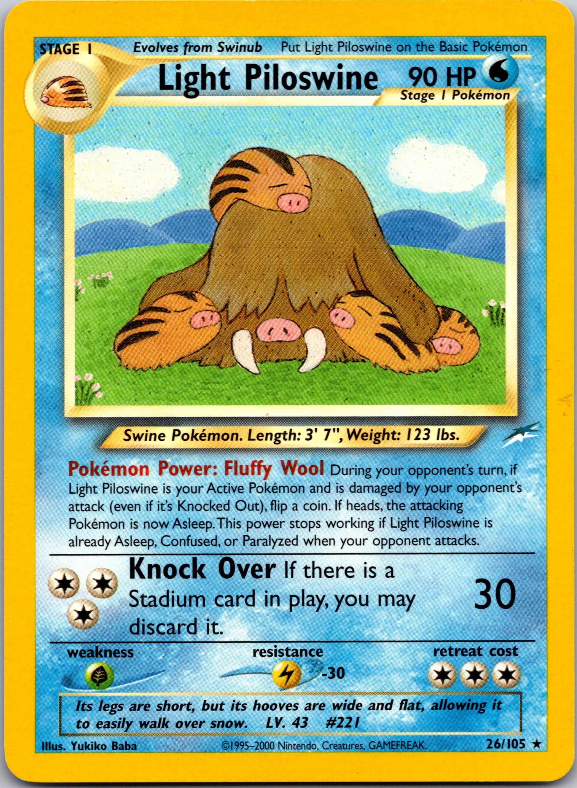 2001 Neo Revelation 36/64 Piloswine Uncommon A238