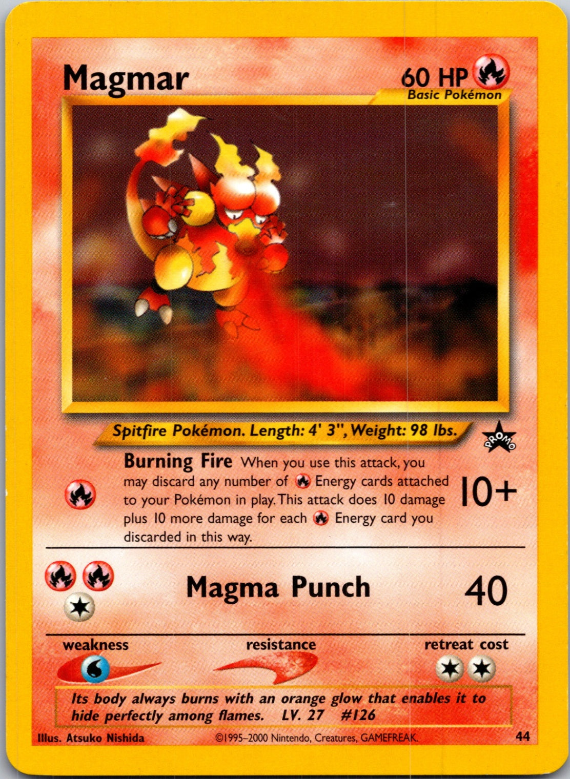 2000 WoTC Promo 44/53 Magmar Promo M47