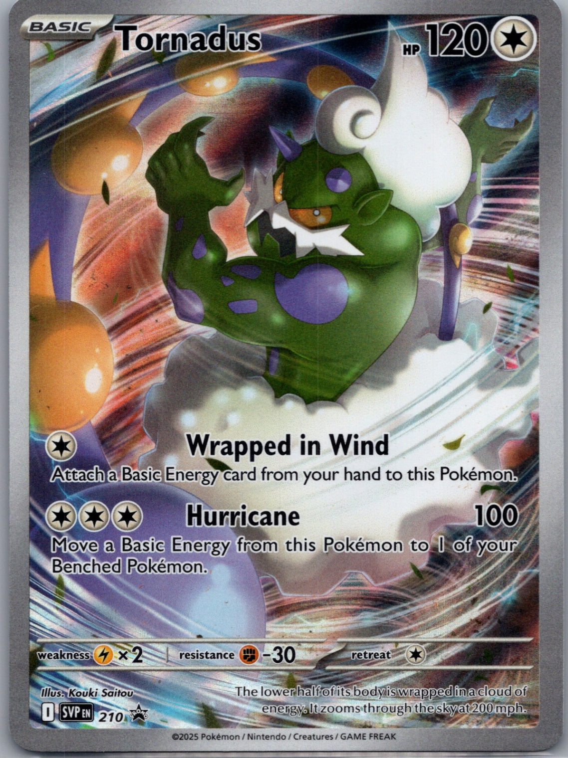 2023 SV: Scarlet & Violet Promo Cards 210 Tornadus -  (Pokemon Center Exclusive) Promo D260