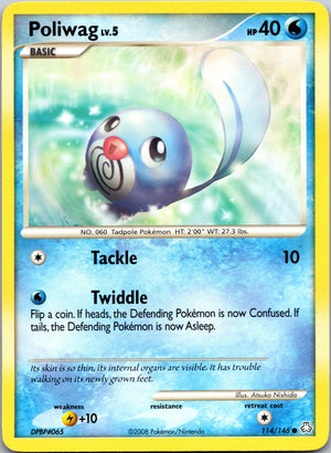2008 Legends Awakened 114/146 Poliwag LP