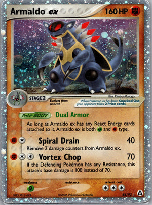 2006 Legend Maker 84/92 Armaldo ex Ultra Rare F94