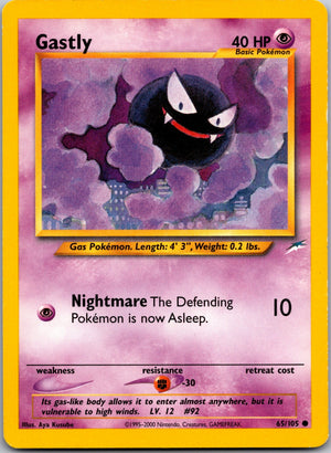 2002 Neo Destiny 065/105 Gastly LP
