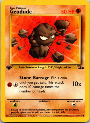 1999 Fossil 47/62 Geodude LP
