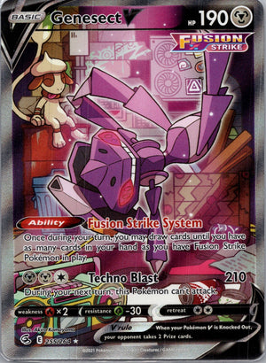 2021 SWSH08: Fusion Strike 255/264 Genesect V (Alternate Full Art) Ultra Rare F300