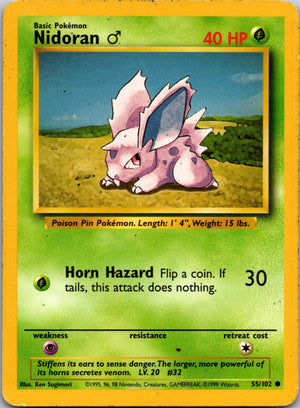 1999 Base Set #055/102 Nidoran M Common C131