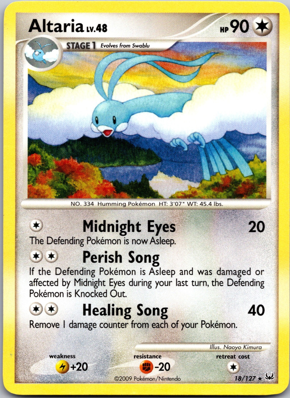 2009 Platinum 18/127 Altaria LP