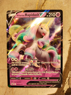 Galarian Rapidash V – SWSH111 Black Star Promo (English)