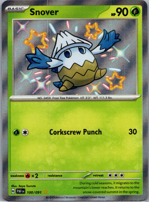 2024 SV: Paldean Fates 100/091 Snover Shiny Rare F199