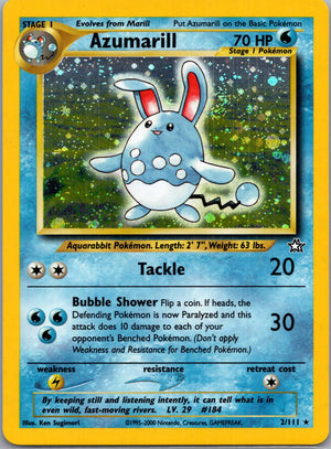 2000 Neo Genesis 002/111 Azumarill Holo Rare G347
