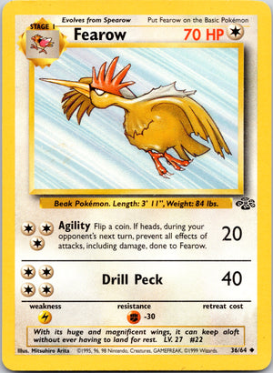 1999 Jungle 36/64 Fearow Uncommon A20