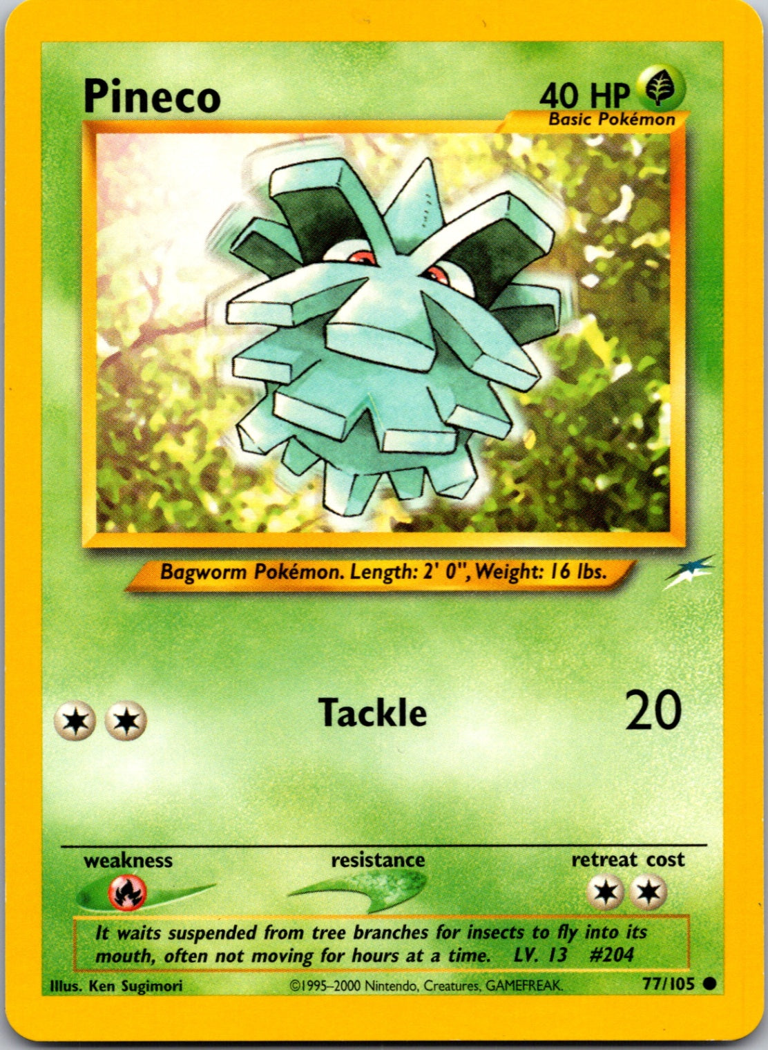 2002 Neo Destiny #077/105 Pineco Common C109
