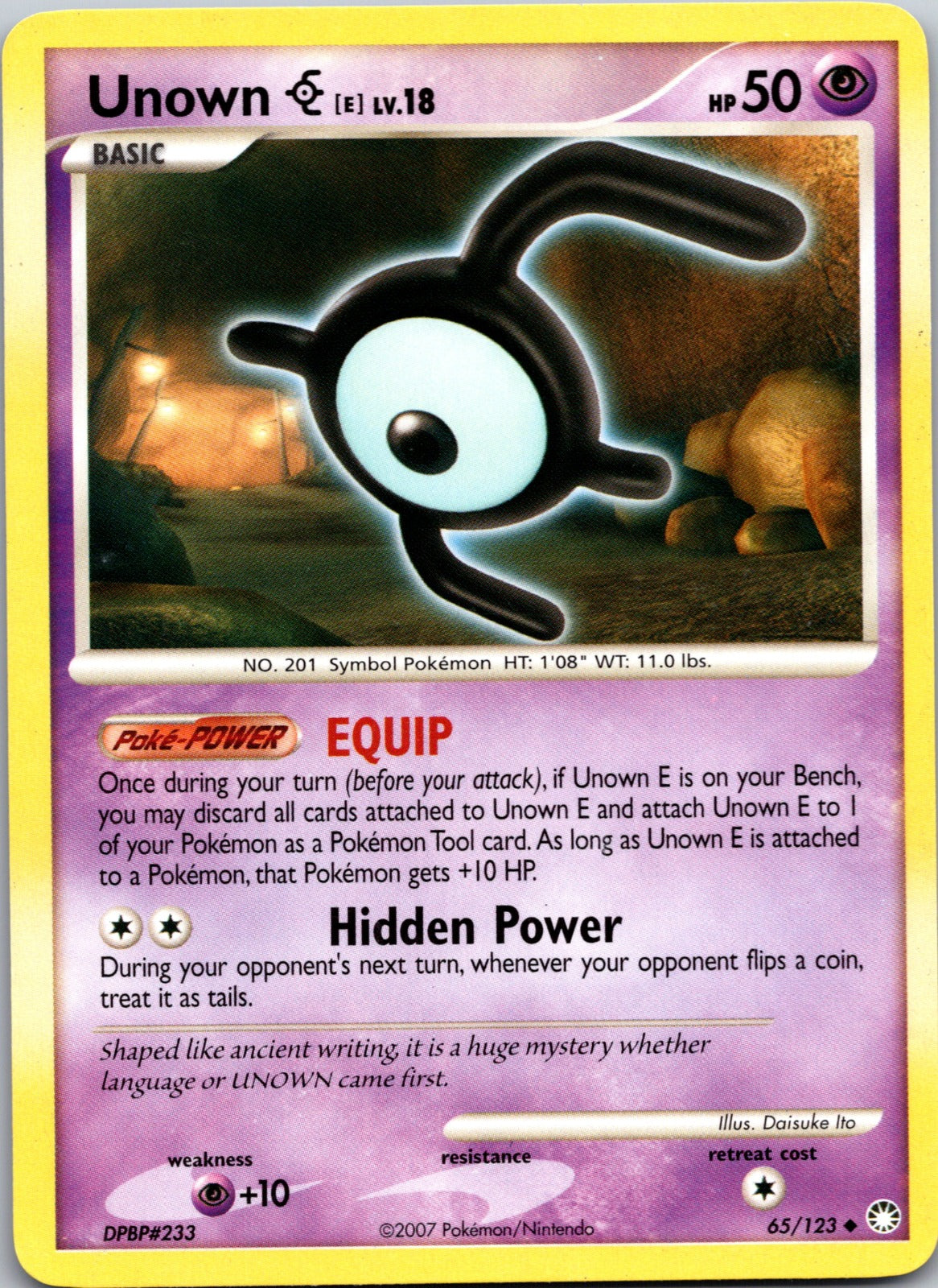 2007 Mysterious Treasures 65/123 Unown [E] LP