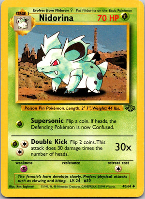 1999 Jungle 40/64 Nidorina Uncommon M324