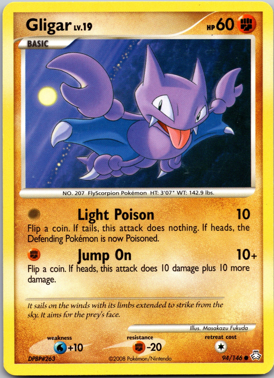 2008 Legends Awakened 94/146 Gligar (94) LP