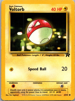 Team Rocket 69/82 Voltorb Common NM