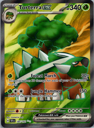 Torterra ex Holofoil Ultra Rare SV05: Temporal Forces 185/162 NM