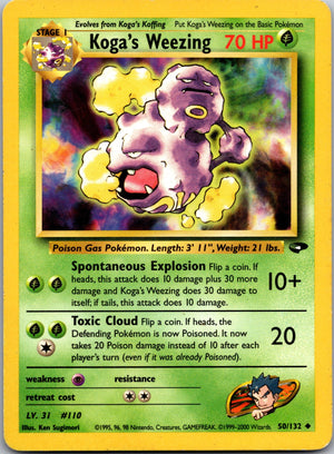 2000 Gym Challenge 050/132 Koga's Weezing LP