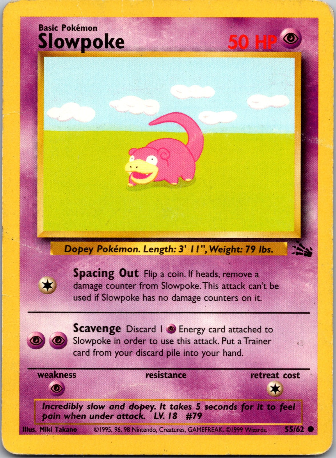 1999 Fossil 55/62 Slowpoke LP