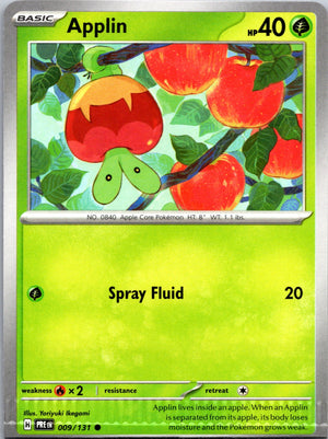 2025 SV: Prismatic Evolutions 009/131 Applin NM