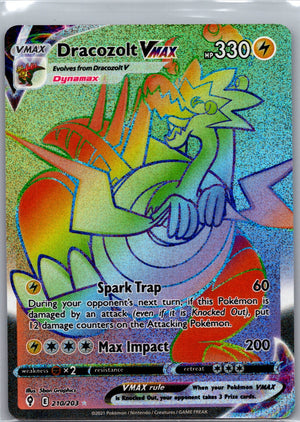 2021 SWSH07: Evolving Skies 210/203 Dracozolt VMAX (Secret) Secret Rare D269