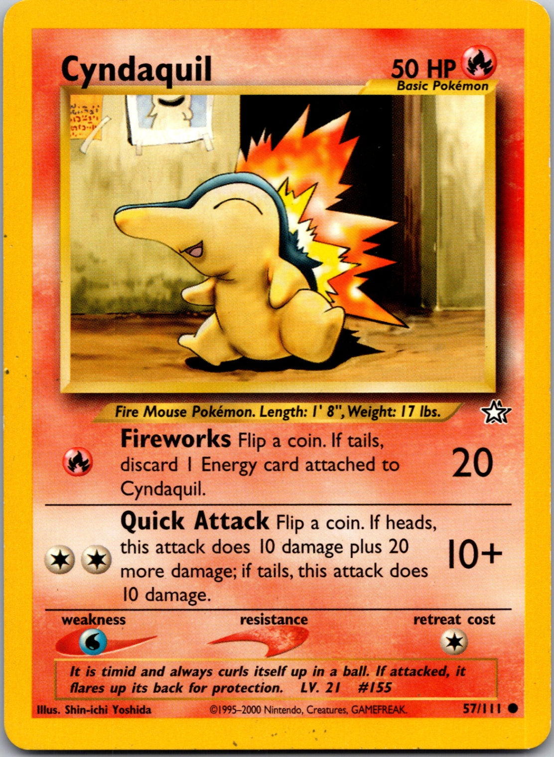 2000 Neo Genesis 057/111 Cyndaquil (57) Common M303