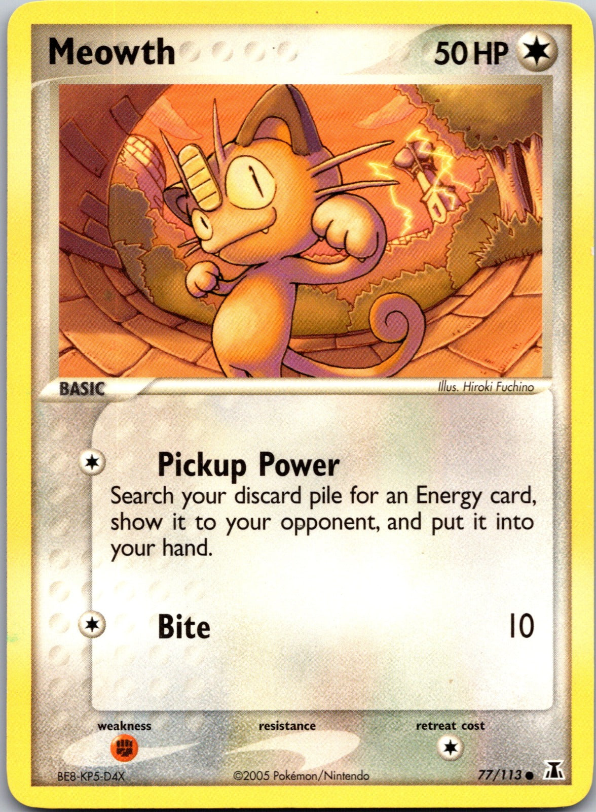 2005 Delta Species 77/113 Meowth LP
