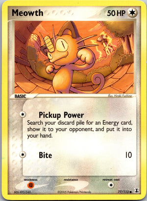 2005 Delta Species 77/113 Meowth LP