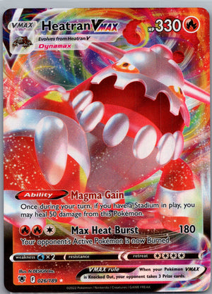 2022 SWSH10: Astral Radiance 026/189 Heatran VMAX LP