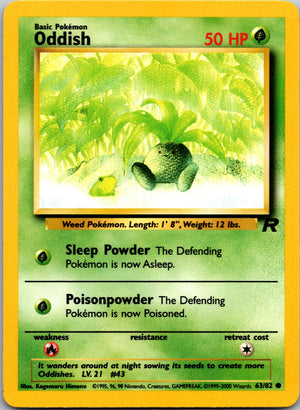 2000 Team Rocket 59/83 Oddish Common C153