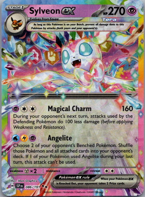 2024 SV08: Surging Sparks 086/191 Sylveon ex Double Rare F116