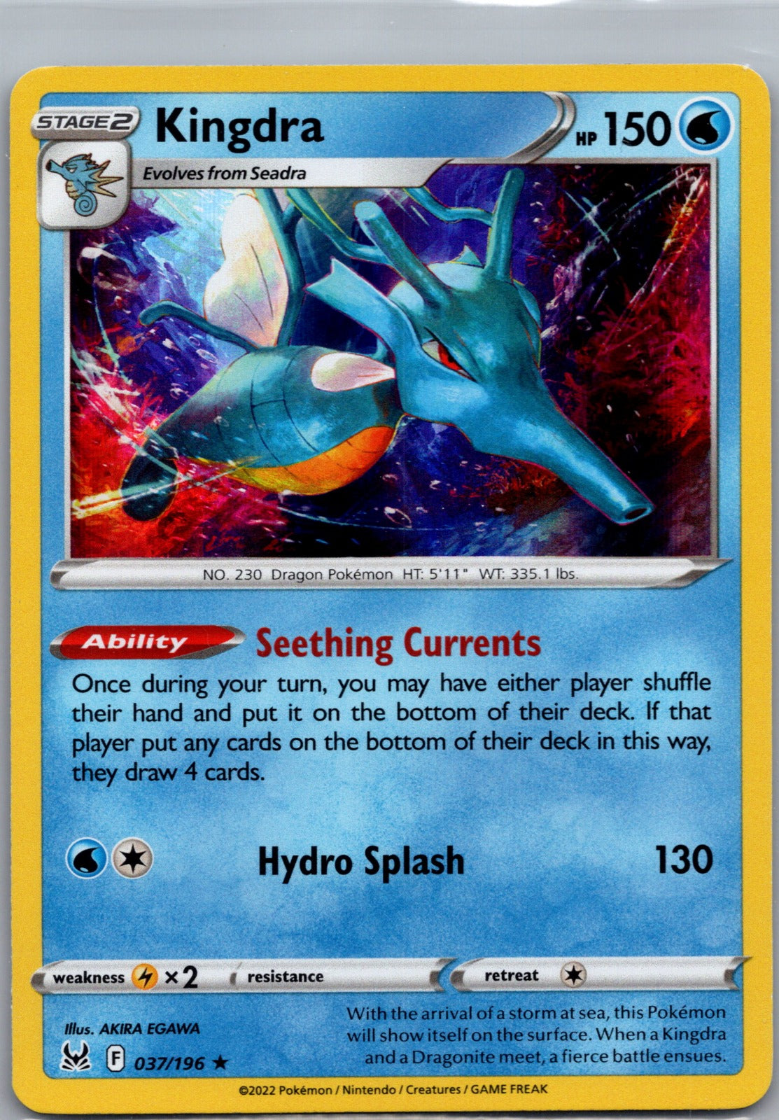 2016 Deck Exclusives 037/196 Kingdra LP