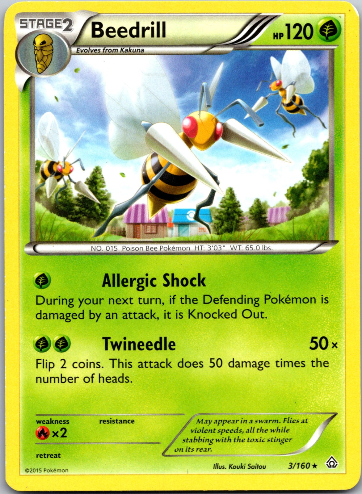 2015 XY - Primal Clash 3/160 Beedrill LP