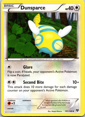 2014 XY Base Set 101/146 Dunsparce LP