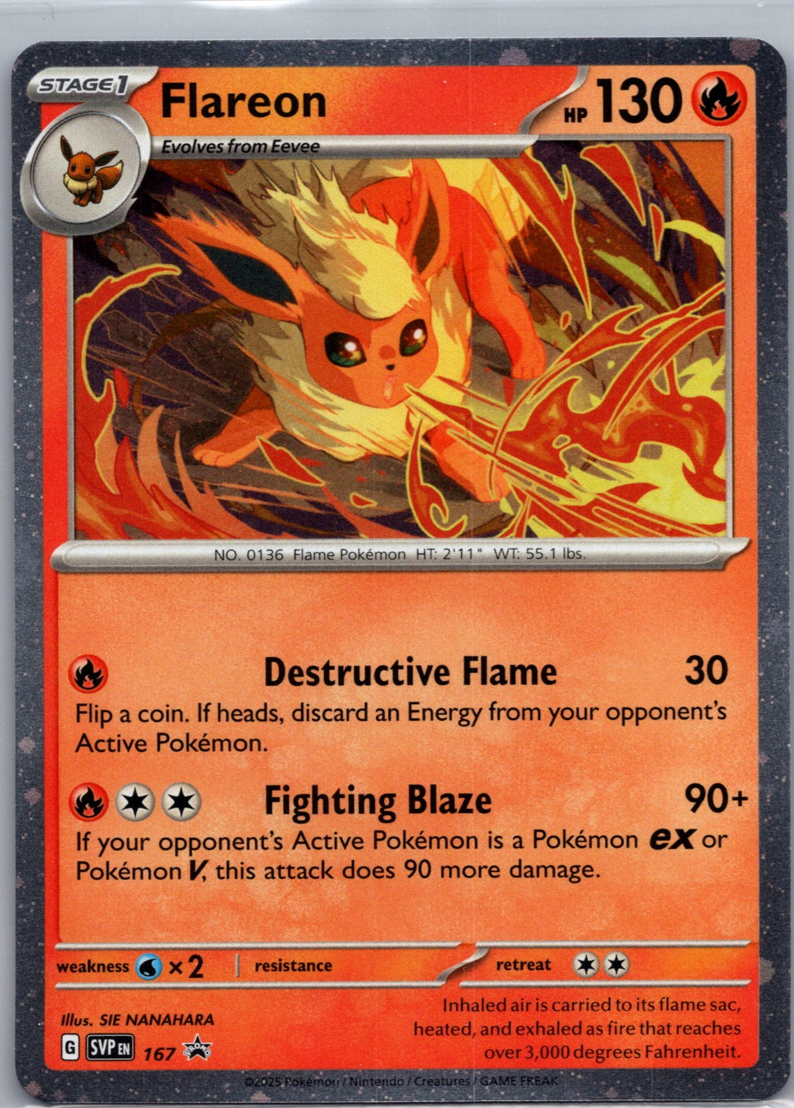 2023 SV: Scarlet and Violet 151 136/165 Flareon LP