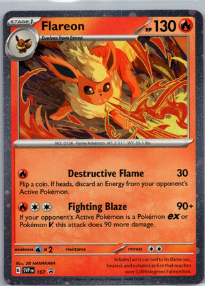 2023 SV: Scarlet and Violet 151 136/165 Flareon LP