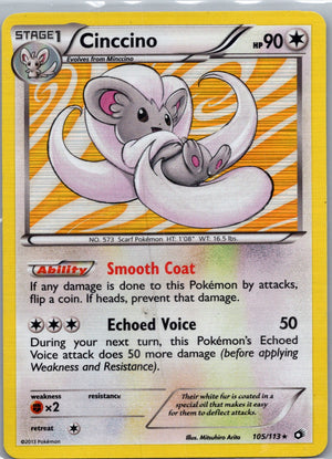 2013 Legendary Treasures 105/113 Cinccino LP