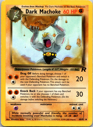 2000 Team Rocket 40/83 Dark Machoke Uncommon C250